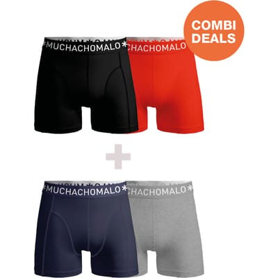 Muchachomalo Heren Boxershorts - 2+2 Pack - Mannen Onderbroeken