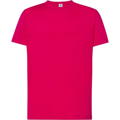 JHK Heren Premium Normaal T-Shirt (Framboos)