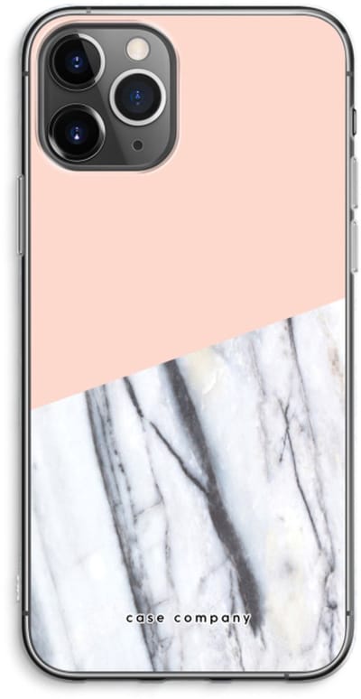 Case Company® - Hoesje geschikt voor iPhone 11 Pro Max hoesje - A touch of peach - Soft Cover Telefoonhoesje - Bescherming aan alle Kanten en Schermrand