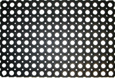 Benson Deurmat - rubber - 60x40 cm - schoonloopmat - rubberring - ringmat - buitenmat