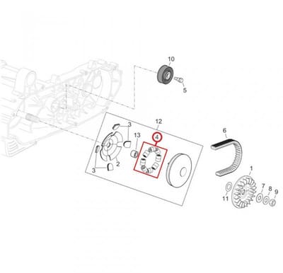 Galet rouleau de variateur origine pour Auto Neuf