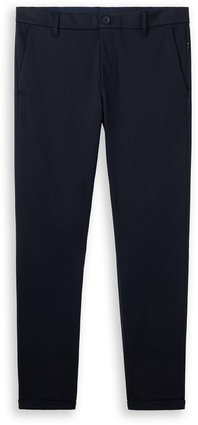 Tom Tailor - TTTRAVIS SLIM chino van piqué jersey - Maat 29/32 - sky captain blue