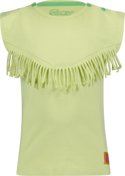 4PRESIDENT T-shirt meisjes - Lettuce Green - Maat 74 - Meiden shirt