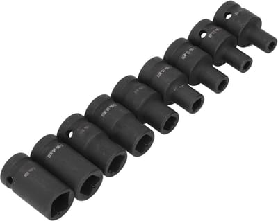 9-delige Impact Bits Dopsleutelset - 1/2 Inch Aandrijving - Taps Toelopende Mannelijke Vierkante Aandrijving - Aandrijfpijp Plug Socket - Elektrische Pneumatische of Handmatige .