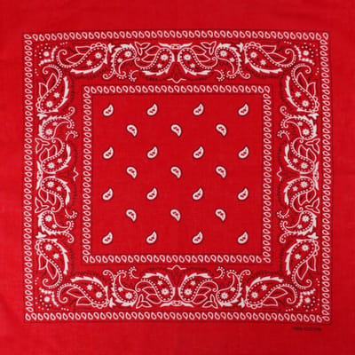 Haarsoires Haarband Bandana Zakdoek – Paisley Print – Rood - Multifunctioneel Accessoire voor Haar, Festivals en Mode - One Size & Unisex
