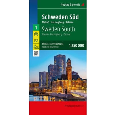 Sweden South Road And Leisure Map - Freytag & Berndt Auto + Freizeitkarten