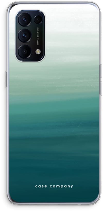 Case Company® - Hoesje geschikt voor Oppo Find X3 Lite hoesje - Ocean - Soft Cover Telefoonhoesje - Bescherming aan alle Kanten en Schermrand