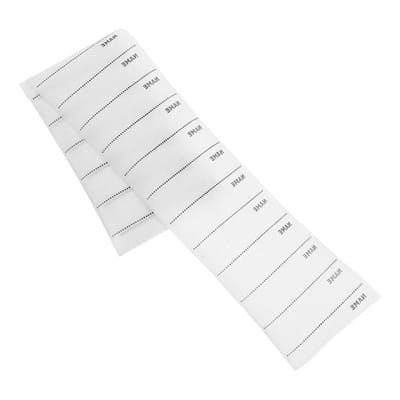 Strijkbare Naamlabels - Kleding Etiketten - Kleding Markeren - Wasbaar Materiaal - 100 Stuks - Wit