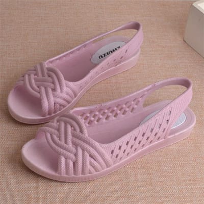 Plastic Geïntegreerde Sandalen Dames Wit Verpleegsterschoenen Antislip Geperforeerde Schoenen Geperforeerde Ademende Strand Schoenen 39 paars