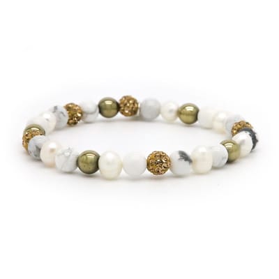 Karma Armband Spiral Phoenix Elastic Gold Crystal