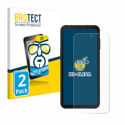 BROTECT - Screenprotector voor Samsung Galaxy XCover 6 Pro Enterprise Edition - Folie Beschermfolie transparant 2 Stuks
