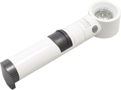 Vergrootglas met LED-verlichting 12.5X Vergroting 35 mm Lens Doorsnede
