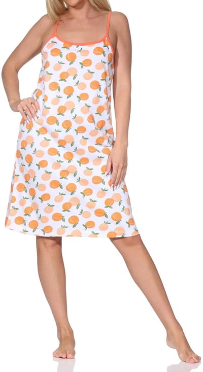 Normann dames nachthemd met spaghettibandjes – Zomerse look – ook in grote maten