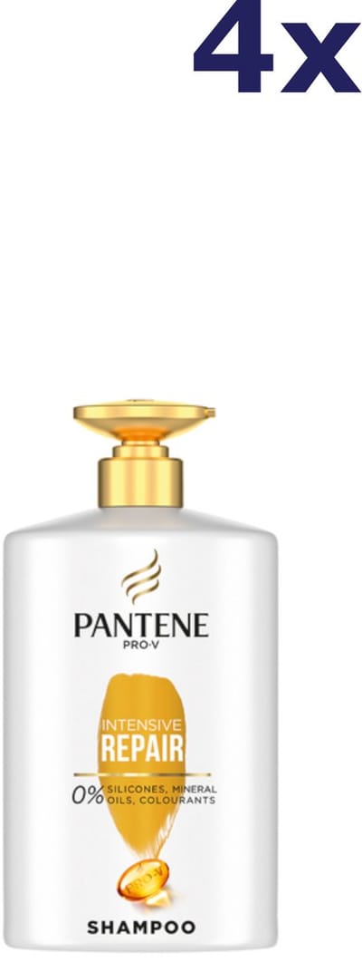4x Pantene Shampoo - 1L - repair & protect