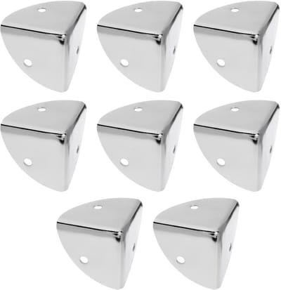Dailygoody - Hoekbeschermers - Randbescherming - Zilver - Metalen Hoekbeschermers - 8 stuks voor meubels - Geschikt voor houten kisten