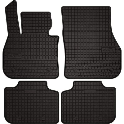 Wielganizator SolidPRO Serie - Rubber Auto Vloermatten - Zwart - Perfect Passend - Waterdicht