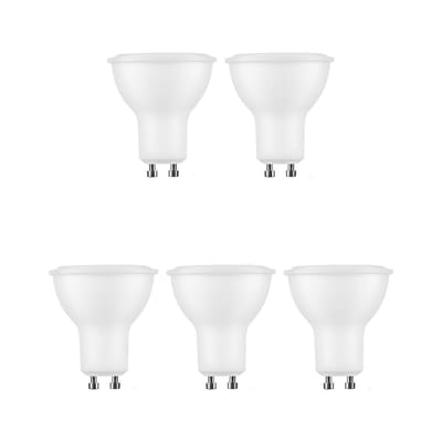 Modee GU10 LED Lamp 1W - 90lm - 2700K - Warm Wit - LED Spot - Vervangt 10W Halogeen Gloeilamp - 5 stuks