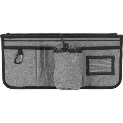 Wandelmand met Bekerhouder Grote Capaciteit Opvouwbare Rollator Wandelwagen Tas Kantelt Nooit Om black