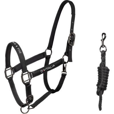 Nylon Halster en Longe Set voor Paard Equestro X Fise