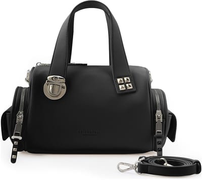 SEIDENFELT MANUFAKTUR handtas schoudertas Jokela Bowling Bag Black zwart