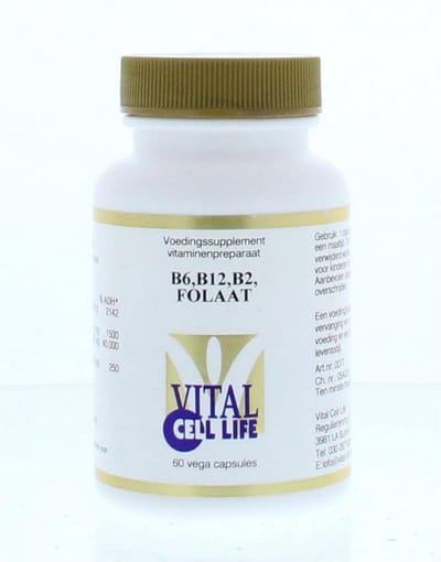 Vital Cell Life B6, B12, B2, Foliumzuur - 60 capsules  - Vitaminen