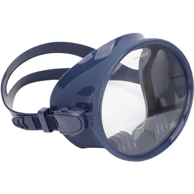 Snorkelmasker Duikbril Lekvrij Verstelbare Hoofdband Gehard Glazen Lens Helder Zicht Voedselkwaliteit Siliconen voor Zwemmen Li Praktisch Gebruik blauw