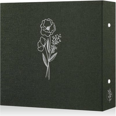 Dailygoods- Scrapbook Fotoalbum 30,5 x 30,5 cm - Linnen Cover - 3 Ringband - 60 Pagina's - Waterdicht - Archiefveilig - Plakboek