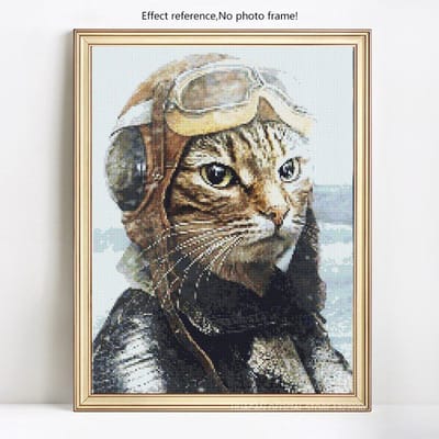 5D diamant peinture Animal chat pleine ronde broderie vente photo strass diamant 20X30