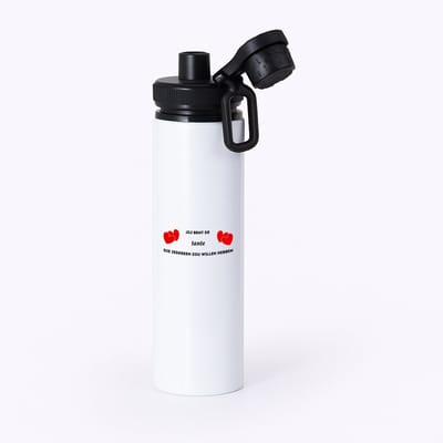 Hacebo® - jij bent de tante die iedereen zou willen hebben waterfles met draaidop zwart - Tante - geweldige tante - liefste tante - verjaardag - cadeau - kado - bedankje - geschenk - water fles - 850ML