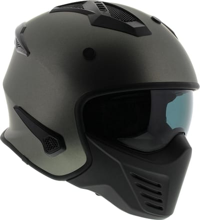 Vito Bruzano Jethelm - Motorhelm - Mat Titanium - Maat XL