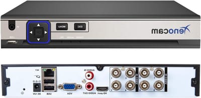 Bewakingsrecorder - DVR recorder - Beveiligingssysteem Camera - 5-in-1 Hybride - 8 Kanaals - Zwart