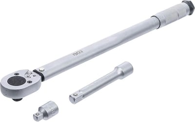 Momentsleutel Set met Adapter en Verlenging 28-210 Nm 1/2 Inch Aandrijving