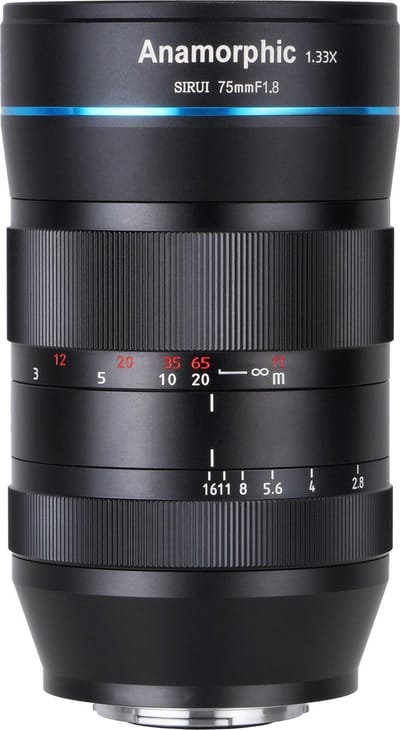 Sirui E-mount Cinema lens 75 mm Anamorphisch