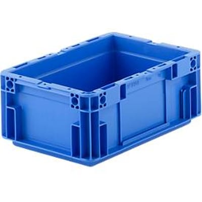 Eurobox serie MF 3120, van PP, inhoud 5,2 l, gesloten handgreep, blauw