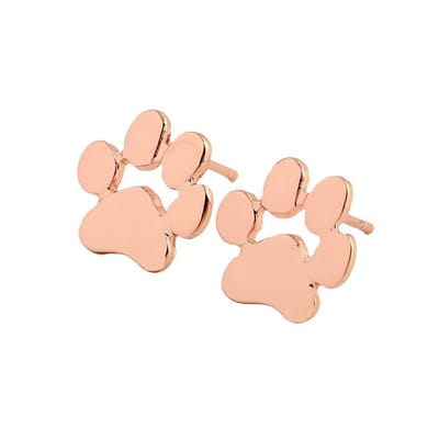 Fako Bijoux® - Oorbellen - Pootjes - Rosé Goudkleurig