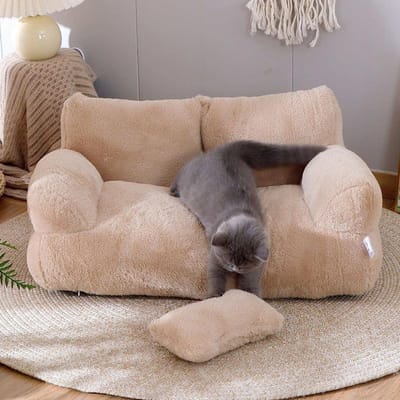Winter Kattenmand Warm Grote Kattenbank Universele Huisdierenkennel Huisdierenmand Mat Kattenbed Kattenbenodigdheden M 55*38*18cm