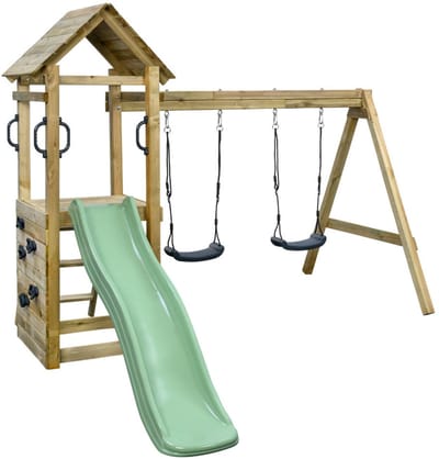 Swingking Speeltoestel Maria Met Glijbaan Pastel Groen