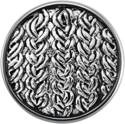 Quiges - Dames Click Button Drukknoop 18mm Stoffen Patroon - EBCM318