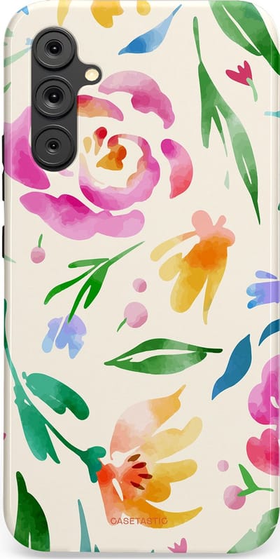 Casetastic Hoesje Geschikt voor Samsung A34 (5G) - Stijlvolle Beschermende Duo-layer Case - Floral Flow