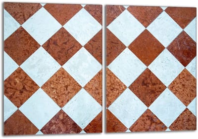 TMK ArtDeko Serie - Glazen Beschermplaat voor Fornuis - 2x40x52 cm - Mozaïek - Veilig en Veelzijdig
