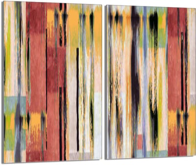 TMK ArtDeko Serie - Glazen Beschermplaat voor Kookplaat - 2x30x52 cm - Meerkleurig