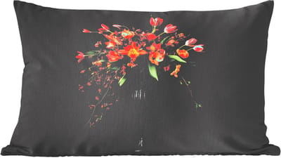 Sierkussens - Kussentjes Woonkamer - 50x30 cm - Sierlijk - Boeket - Vaas