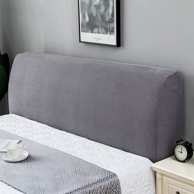 Dailygoods- Dekbedovertrek Uittrekbaar - Donkergrijs - Geschikt voor bedhoofdborden 120-240 cm - Materiaal 95% polyester - Inclusief dekbed - Verstelbaar in maat - Hoofdbordhoes