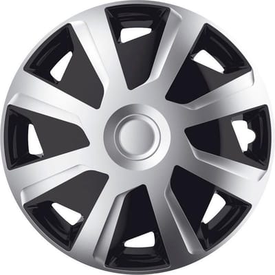 J-Tec Bolle wieldoppen 15 inch Mistral Van zilver/zwart. Set a 4 stuks