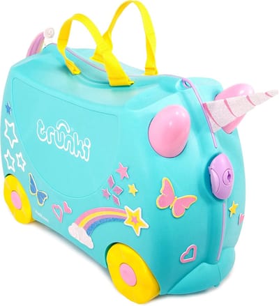 Handbagage Koffer Kinderen Eenhoorn - Zittende en Rollende Reiskoffer