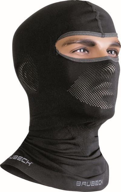 Brubeck Seamless Bivakmuts met zilverionen en mesh zones-Zwart-S/M