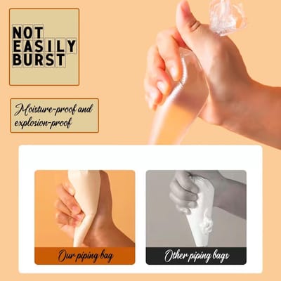 Dailygoods- Gebakzakken Wegwerp 600 Stuks - Spuitzakken met Spuitmondjes - Icing Zakken - Decoreren - Voedselveilig - Antislip Oppervlak
