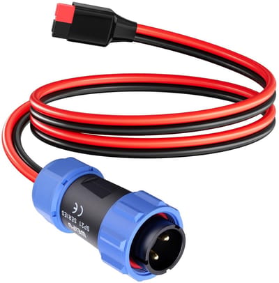 Anderson naar Luchtvaartstekker - Stroomkabel Adapter - Energie Overzetten - Waterdicht en Stofvrij - 60 cm - Zwart