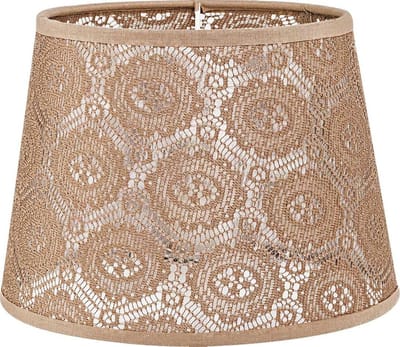 Licht-Erlebnisse - Willow - Lampenkap voor tafellamp - E14 - van - gehaakt kant - in - Cappuccino