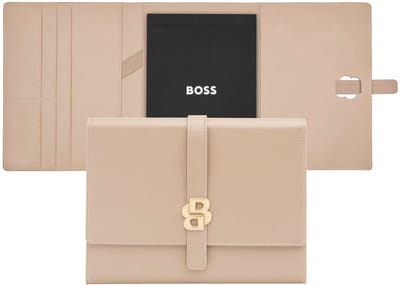 HUGO BOSS schrijfmappen Double B Folder Nude beige